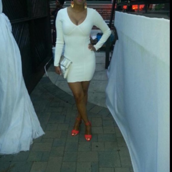 BCBG MaxAzria White bodycon dress, size small - Picture 3 of 6